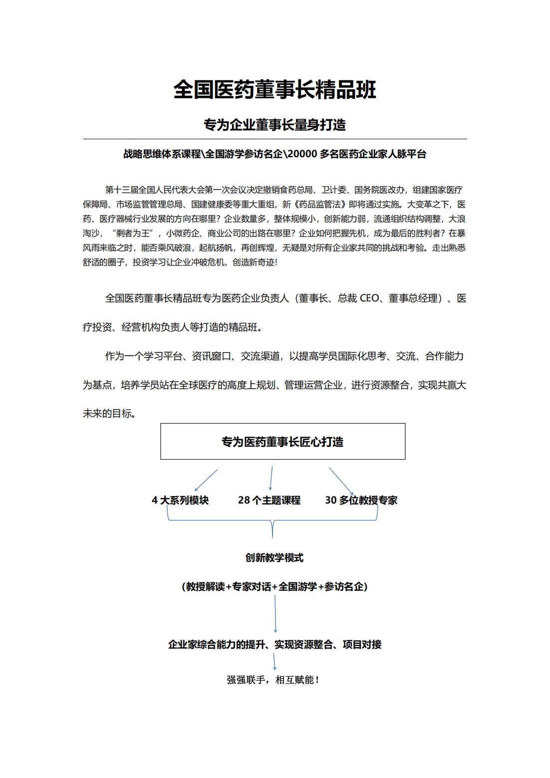 全国医药董事长精品班(图1)